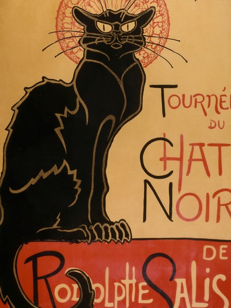 Le Chat Noir The Black Cat Poster by Théophile Steinlen by podartist