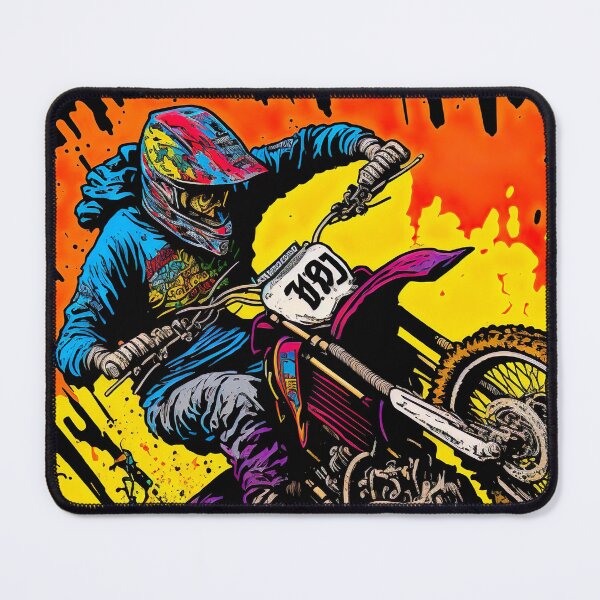 Item preview, Dirt Bike With Orange Splash designed and sold by KoolArtDistrict.
