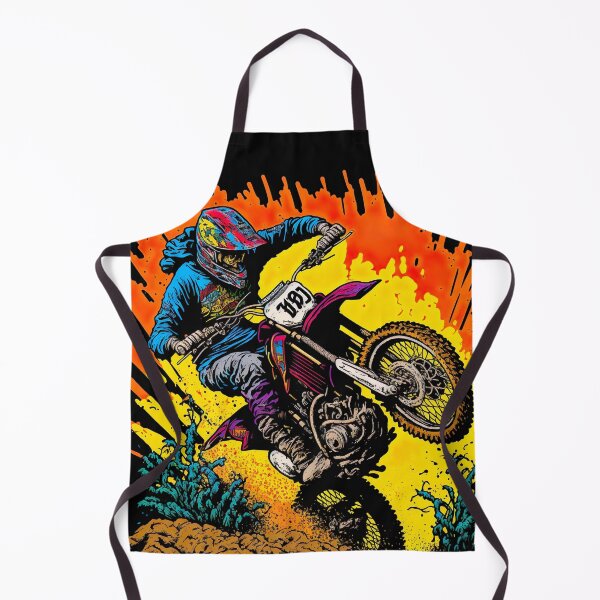 Item preview, Dirt Bike With Orange Splash designed and sold by KoolArtDistrict.