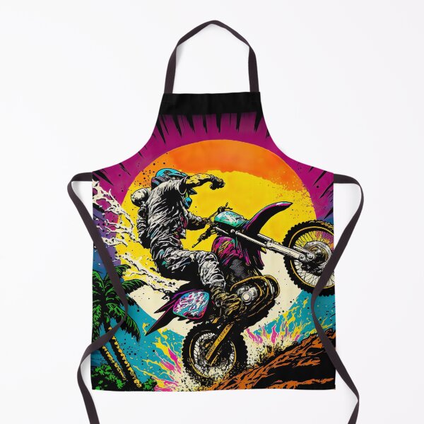 Item preview, Dirt Bike With Orange Moon designed and sold by KoolArtDistrict.