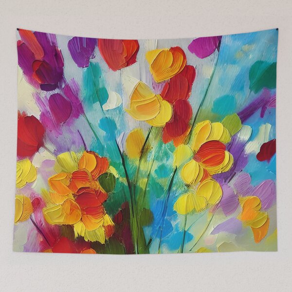 Artikelvorschau, Blumenkunst, abstrakte bunte Blumenkunst entworfen und verkauft von viewgraphics.