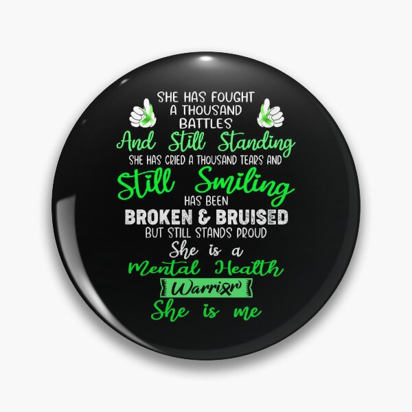 Item preview, Mental Health Warrior SHE IS ME - Support Mental Health Fighter Gifts designed and sold by Berriosly.
