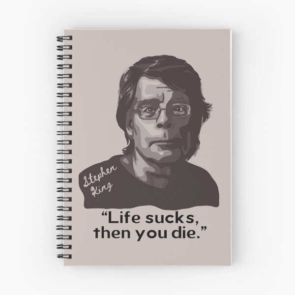 Item preview, Stephen King Portrait and Quote designed and sold by Unhinged Heather.