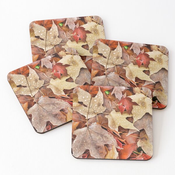 Item preview, Autumn Leaves with Raindrops designed and sold by TheSplitWindow.