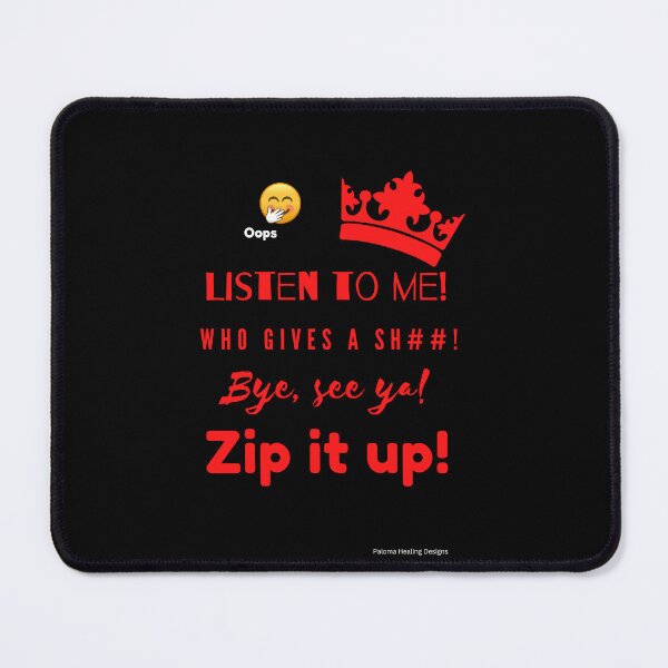 Item preview, Listen to me! slogan in red lettering designed and sold by PalomaHealing24.