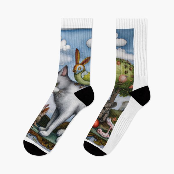 Item preview, Hieronymus Bosch Style Cat With A Bird Creature On Its Back - Garden Of Earthly Delights designed and sold by AlanPhotoArt.