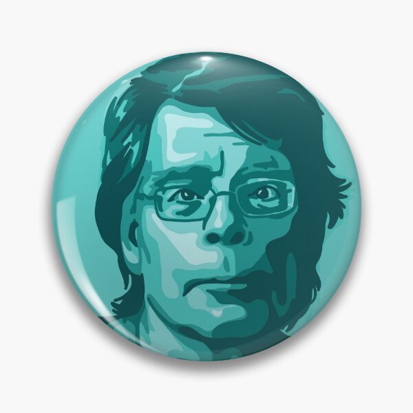Item preview, Retrato y cita de Stephen King designed and sold by Unhinged Heather.