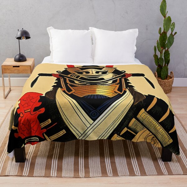 Item preview, Samurai Portrait in Traditional Japanese and Anime Blend designed and sold by Ellen Davis.