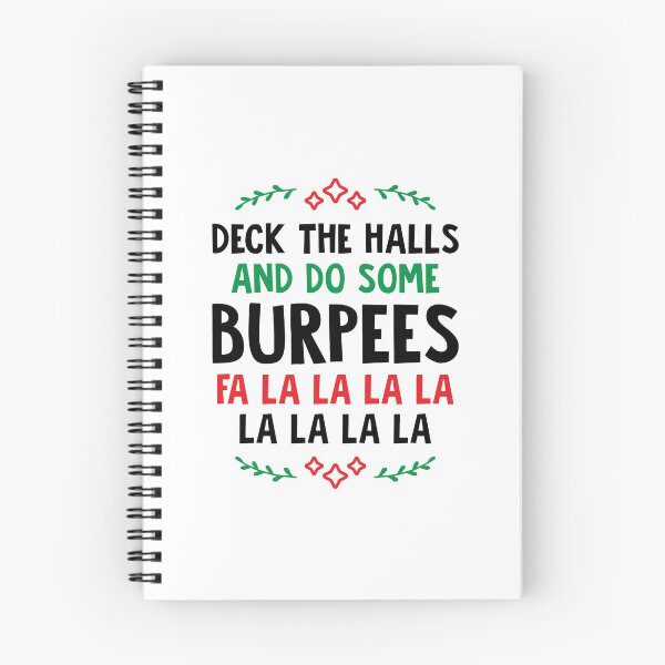Artikelvorschau, Schmücke die Hallen und mach ein paar Burpees v2 (Weihnachts-Fitnessstudio-Workout) entworfen und verkauft von Brogress Project.