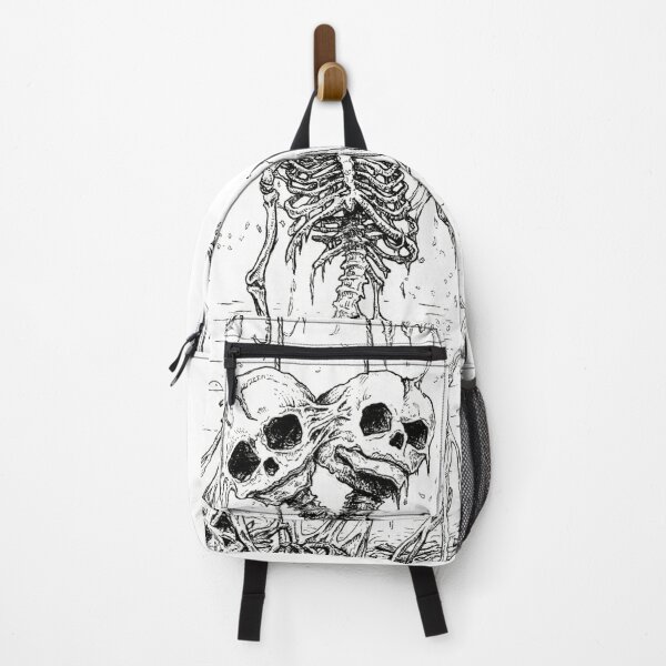 Item preview, Twins- Black and White gothic illustration skeletons designed and sold by Amanda Irene.