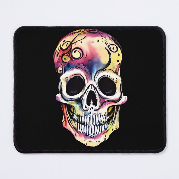 Item preview, COLORFUL SKULL - WATERCOLOR PAINT designed and sold by DanaMire.