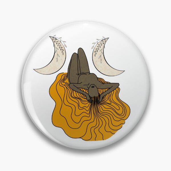 Item preview, Triple Moon Goddess - A spiritual illustration designed and sold by Annalee Beer.