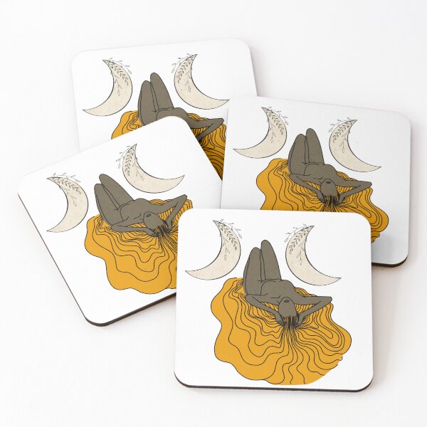 Item preview, Triple Moon Goddess - A spiritual illustration designed and sold by Annalee Beer.
