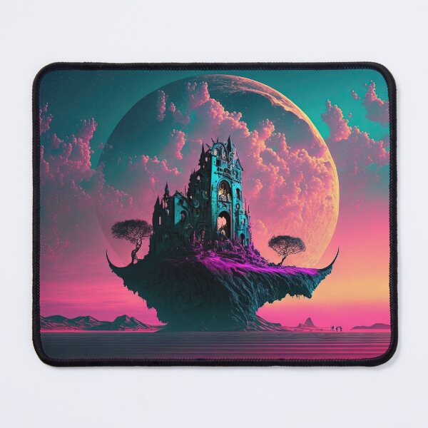 Item preview, Retro Futuristic Synthwave Planet in the Cosmos designed and sold by Mullet Monkey.