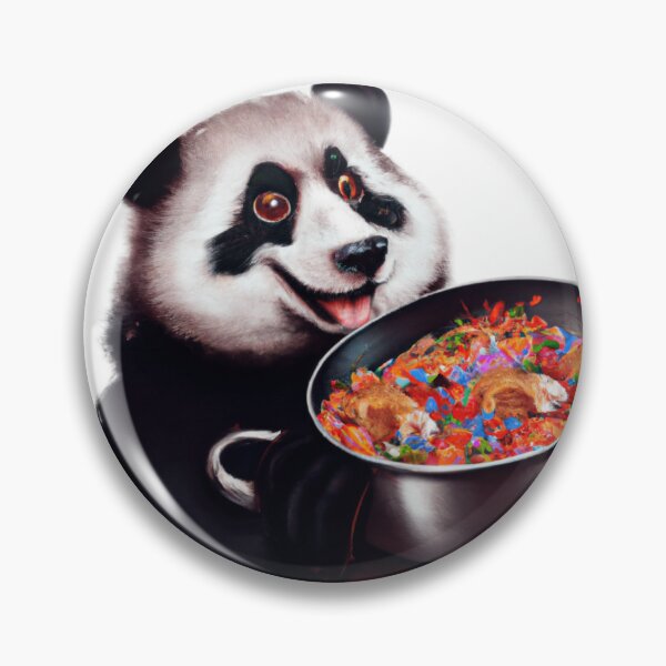 Item preview, Panda Snacks on Shrimp Fried Rice designed and sold by Lilieae.