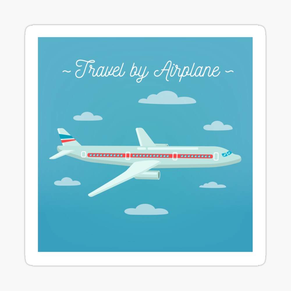Reise Banner Tourismus Industrie Flugzeug Reisen Beforderungsart Flachen Stil Galeriedruck Von Ivector Redbubble