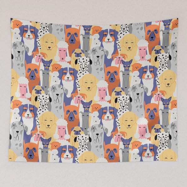 Item preview, Dog Faces Pattern designed and sold by PrintPortal.