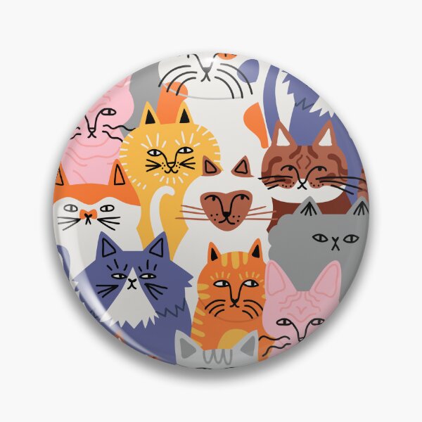 Item preview, Cat Faces Pattern designed and sold by PrintPortal.