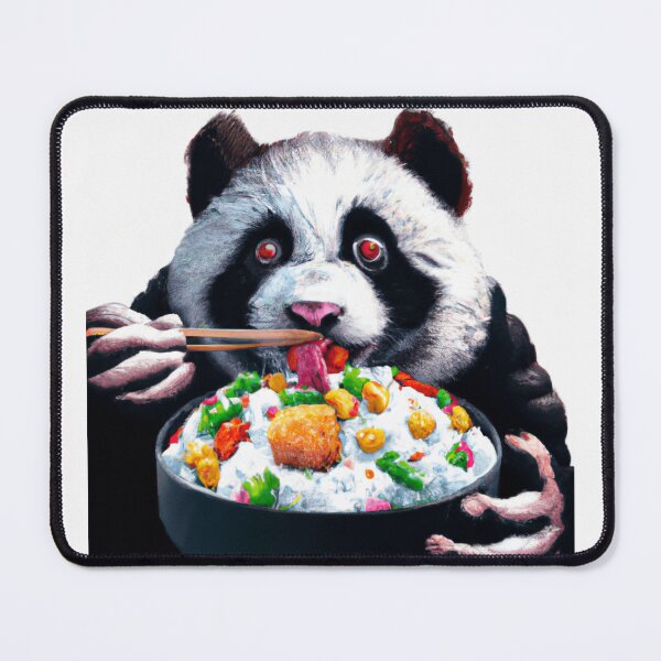 Item preview, Panda Snacks on Shrimp Fried Rice (V2) designed and sold by Lilieae.