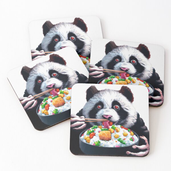 Item preview, Panda Snacks on Shrimp Fried Rice (V2) designed and sold by Lilieae.