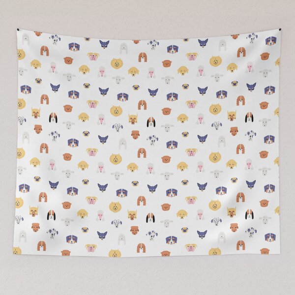 Item preview, Puppy Faces Pattern designed and sold by PrintPortal.