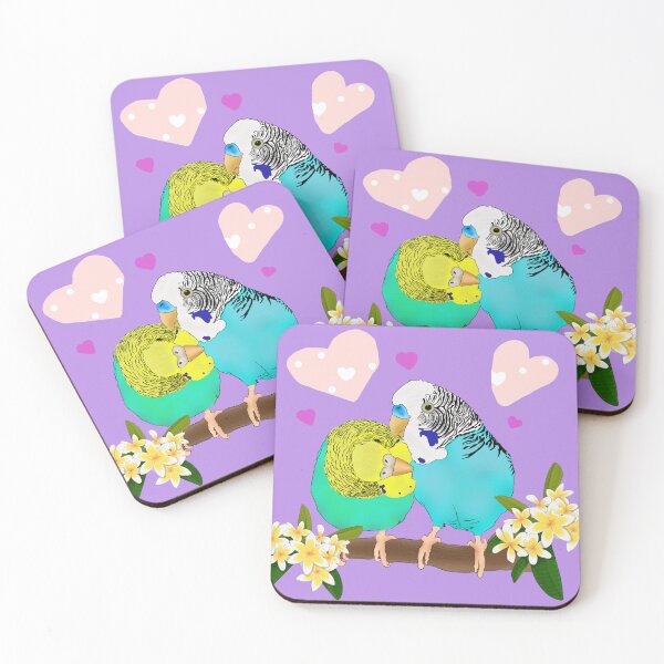 Item preview, Budgie love designed and sold by RadMomCreations.