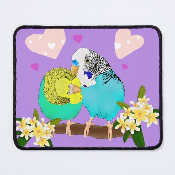 Item preview, Budgie love designed and sold by RadMomCreations.