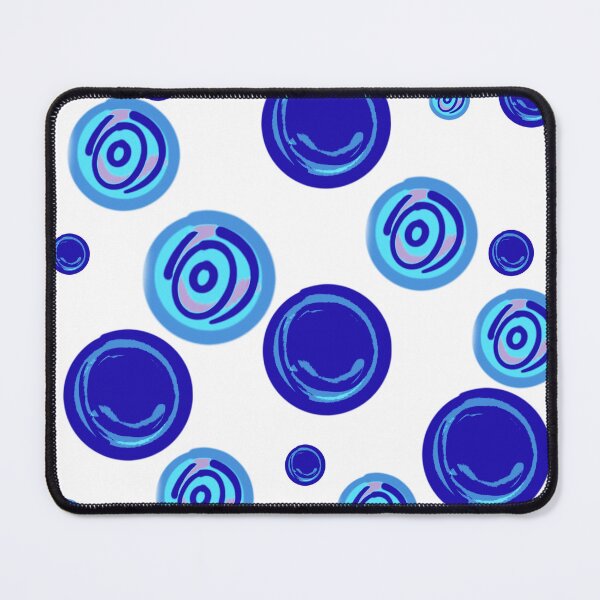 Item preview, Bright Blue Bauble Swirl - Pattern designed and sold by jolabrese.