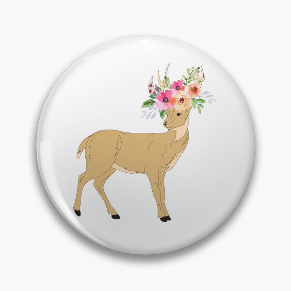 Item preview, Deer with Flower Crown designed and sold by TheCatmeow2000.