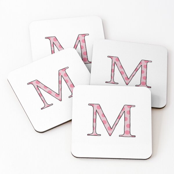 Item preview, Pink Polka Dot - Letter M, Greek Letter Mu designed and sold by 618LexaR.