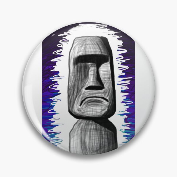 Item preview, Easter Island Statue Digital Illustration designed and sold by Bennett Swanson.
