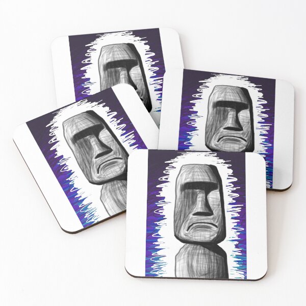 Item preview, Easter Island Statue Digital Illustration designed and sold by Bennett Swanson.