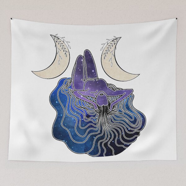 Item preview, Triple Moon Goddess - A spiritual illustration designed and sold by Annalee Beer.