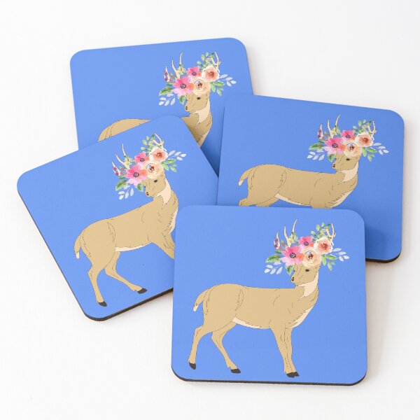 Item preview, Deer with Flower Crown designed and sold by TheCatmeow2000.