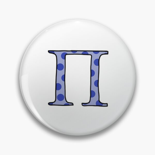 Item preview, Blue Polka Dots - Greek Letter Pi designed and sold by 618LexaR.