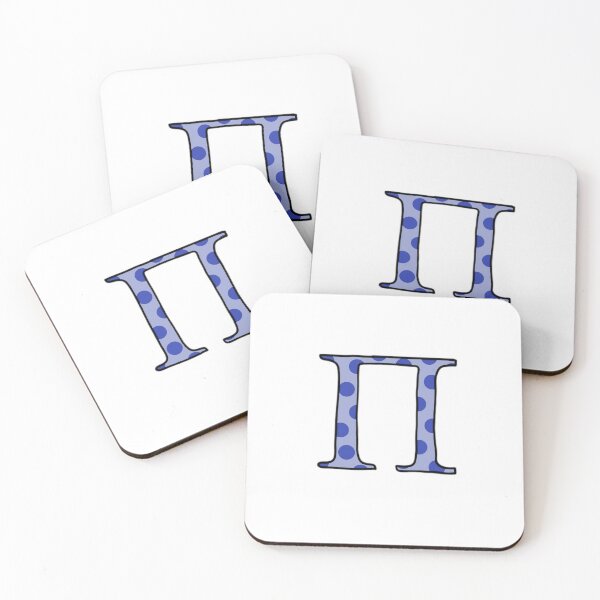 Item preview, Blue Polka Dots - Greek Letter Pi designed and sold by 618LexaR.