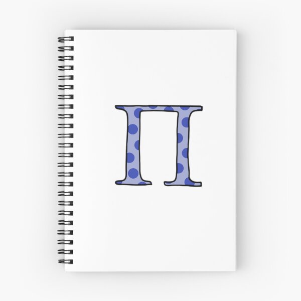 Item preview, Blue Polka Dots - Greek Letter Pi designed and sold by 618LexaR.
