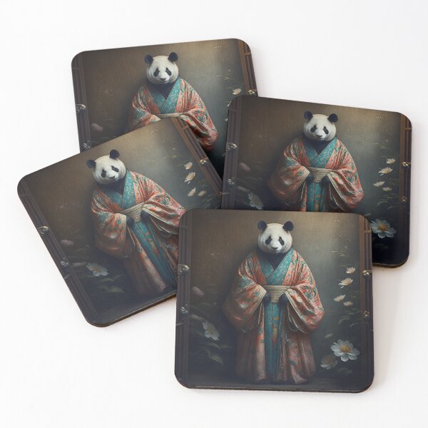 Item preview, Bear in a Beautiful Kimono designed and sold by Space Frog Art ⭐⭐⭐⭐⭐.