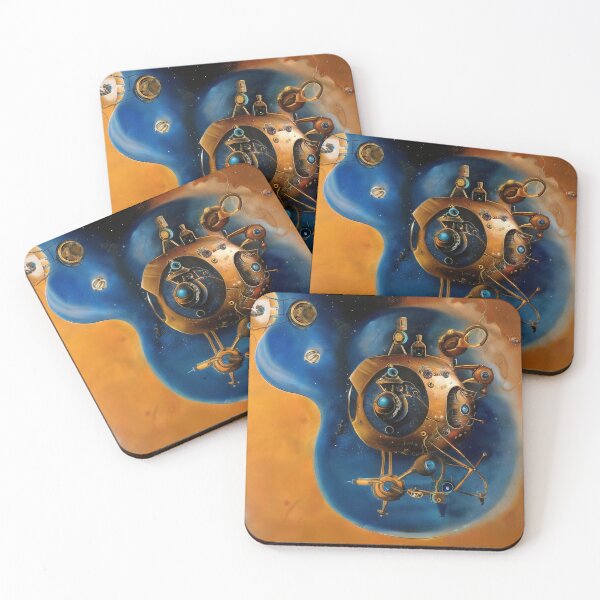 Item preview, Alien bathyscaphe in deep space, AI art designed and sold by Dendros-Studio.