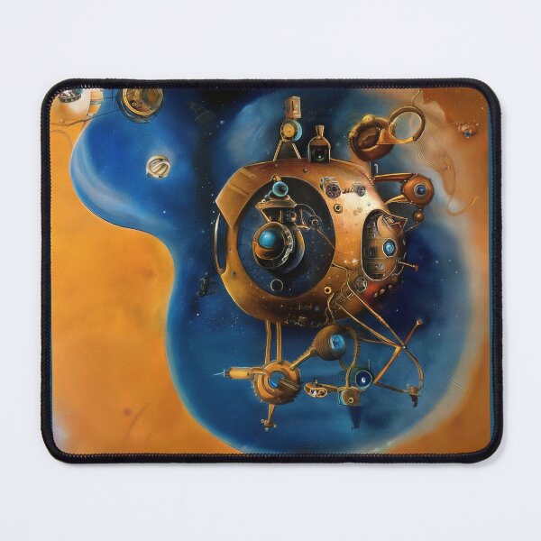 Item preview, Alien bathyscaphe in deep space, AI art designed and sold by Dendros-Studio.