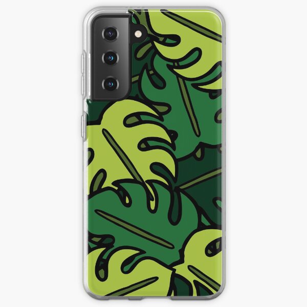 Monstera Leaf Pattern Samsung Galaxy Soft Case