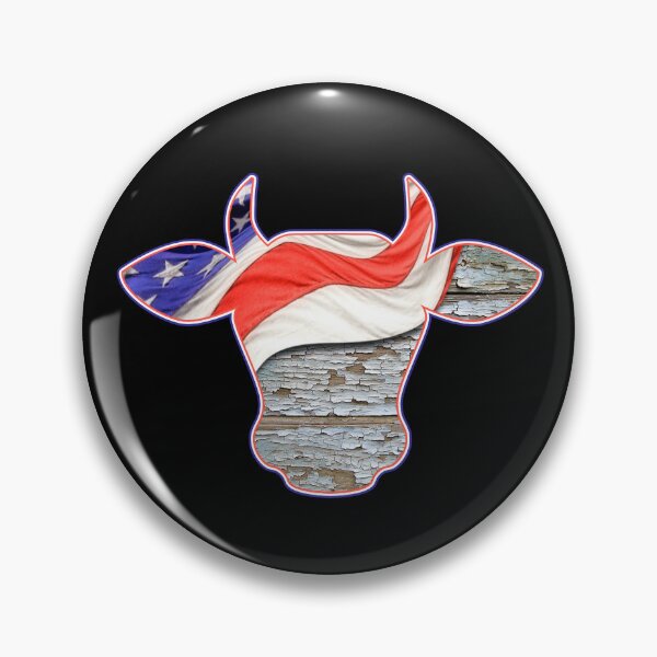 Item preview, Patriotic USA Flag Cow Silhouette designed and sold by FarmsteadAcers.