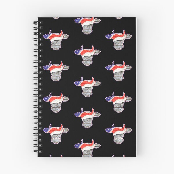 Item preview, Patriotic USA Flag Cow Silhouette designed and sold by FarmsteadAcers.