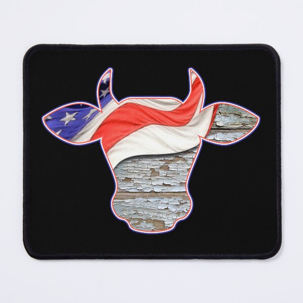 Item preview, Patriotic USA Flag Cow Silhouette designed and sold by FarmsteadAcers.