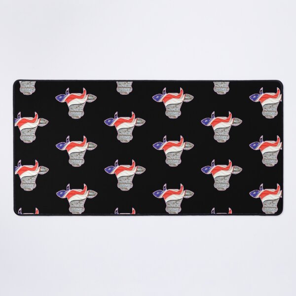 Item preview, Patriotic USA Flag Cow Silhouette designed and sold by FarmsteadAcers.
