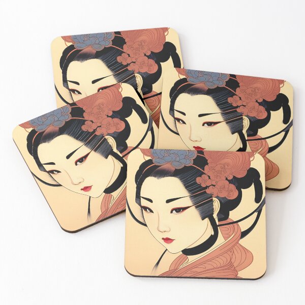 Item preview, Portrait of Woman in Traditional Japanese Style designed and sold by Ellen Davis.