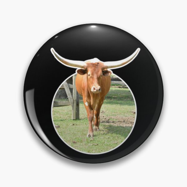Item preview, Long Horn Cow on the farm designed and sold by FarmsteadAcers.