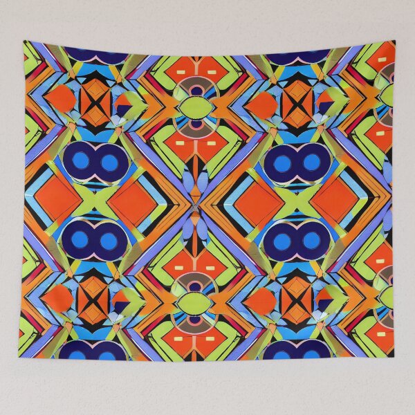 Item preview, Neo Geo Design - Orange, Yellow, Blue, Purple designed and sold by LthrDaddyBear.