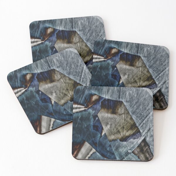 Item preview, See into the Trees - Blue and Black Abstract designed and sold by TheSplitWindow.