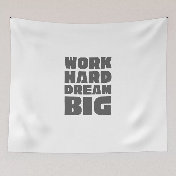 Item preview, Work Hard Dream Big Motivational Quotes designed and sold by Joy Poddar.